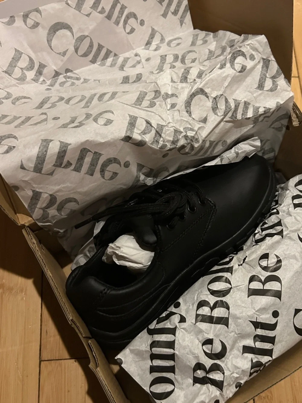 Hush Puppies Chad’s Boys Black Lace-Up Shoe size 13.5 W